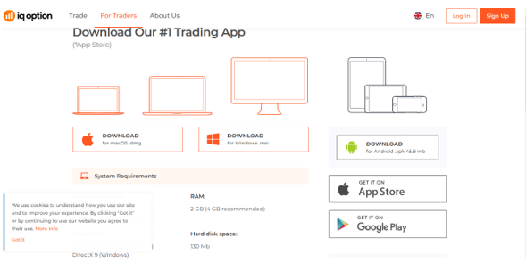 ดาวน์โหลด IQ Option ใน pc